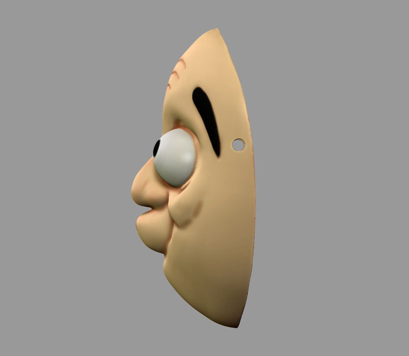 Death Note Mask Hyottoko L Costume Cosplay Halloween Helmet - Pinshape