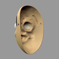 Death Note Mask Hyottoko L Costume Cosplay Halloween Helmet - Thumbnail 6