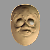 Death Note Mask Hyottoko L Costume Cosplay Halloween Helmet - Thumbnail 7