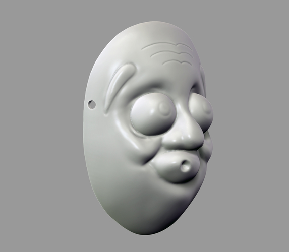 Death Note Mask Hyottoko L Costume Cosplay Halloween Helmet 3D Print 259980