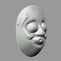 Death Note Mask Hyottoko L Costume Cosplay Halloween Helmet - Thumbnail 10