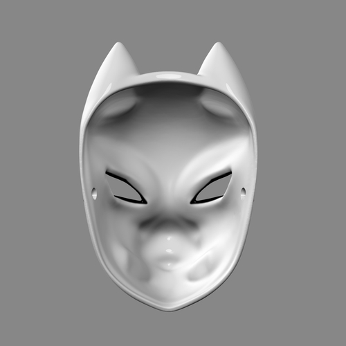 Japanese Fox Mask Demon Kitsune Cosplay 3D Print 259989