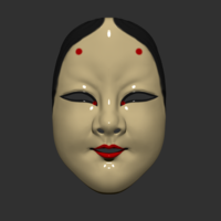 Small Japanese Mask The Deep World of Noh 3D Printing 259994