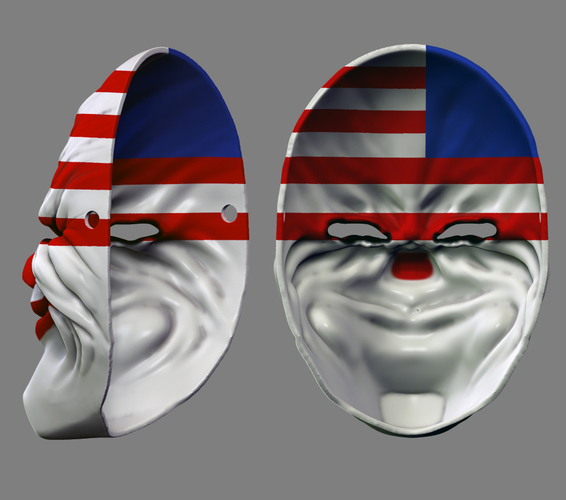 Payday the Heist Dallas Game Mask Cosplay  3D Print 260012