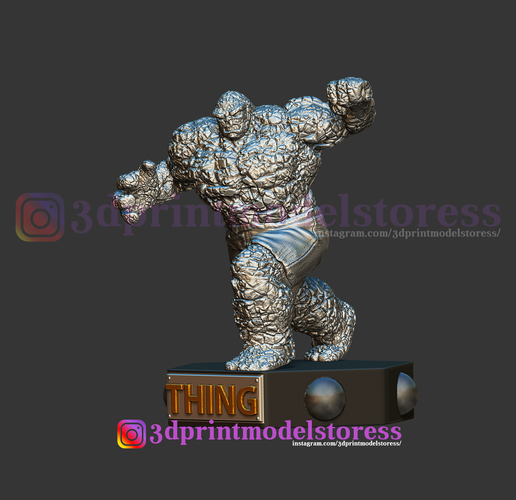 Super Thing Fantastic Four Statue 3D Printable 3D Print 260014