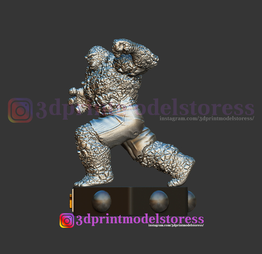 Super Thing Fantastic Four Statue 3D Printable 3D Print 260015
