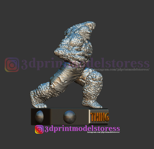 Super Thing Fantastic Four Statue 3D Printable 3D Print 260017