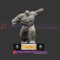 Super Thing Fantastic Four Statue 3D Printable - Thumbnail 6