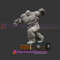 Super Thing Fantastic Four Statue 3D Printable - Thumbnail 7