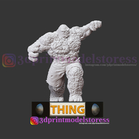 Super Thing Fantastic Four Statue 3D Printable - Thumbnail 8