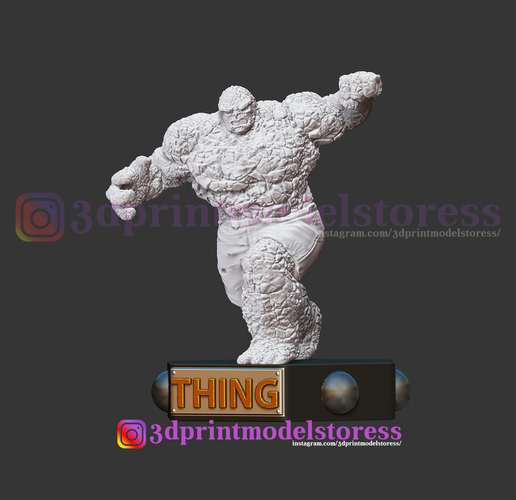 Super Thing Fantastic Four Statue 3D Printable 3D Print 260021
