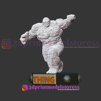 Super Thing Fantastic Four Statue 3D Printable - Thumbnail 9