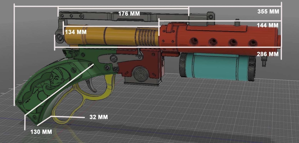 Merr-Sonn type CC Blaster Pistol 3D Print 260070