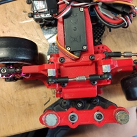 Small Sakura D4 steering + upper motor mount RWD 3D Printing 260152