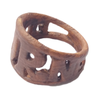 EDURNE ring with letters on two rings and customized - Thumbnail 5