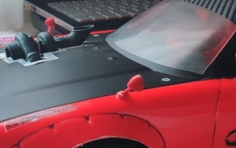 classic rc car mirror- retrovisor coche rc 1/10