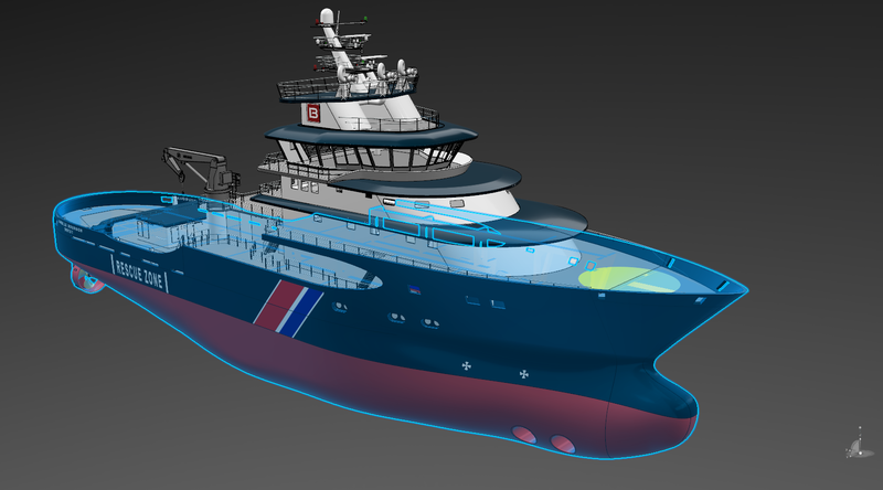 UT515 VESSEL SCALE1/75 MODEL