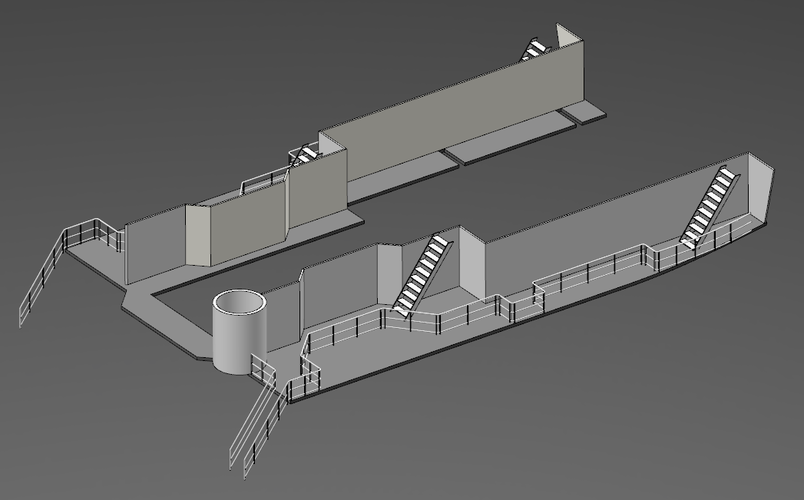 UT515 UPPERS DECK 1/75 MODEL 3D Print 260392