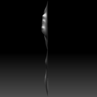 Girl screaming bas-relief STL file for CNC or 3D printing - Thumbnail 4