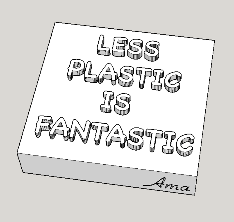 Less Plastic Is Fantastic Soapstamp