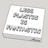 Small Less Plastic Is Fantastic Soapstamp 3D Printing 260457