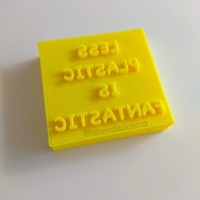 Less Plastic Is Fantastic Soapstamp - Thumbnail 2