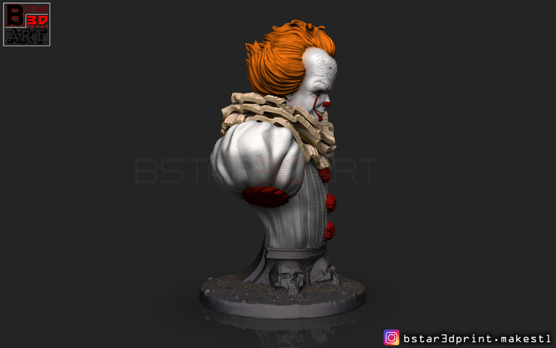 Pennywise  Bust High quality - from IT chapter Two 2019 3D Print 260573