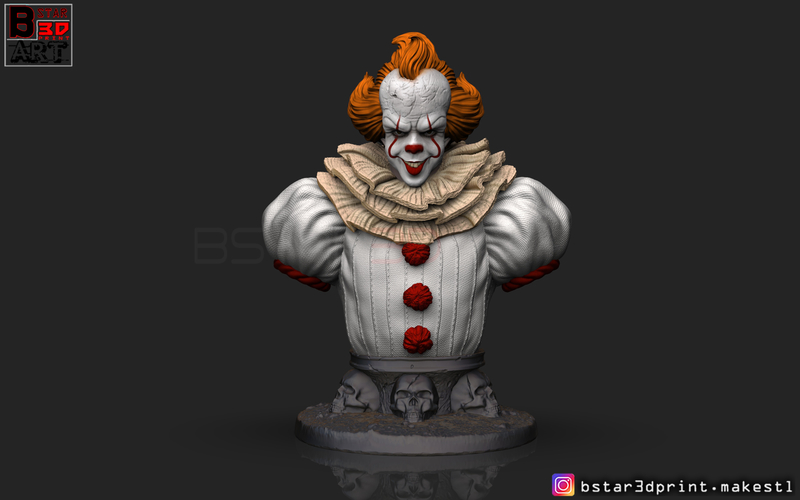Pennywise  Bust High quality - from IT chapter Two 2019 3D Print 260574
