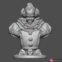 Pennywise  Bust High quality - from IT chapter Two 2019 - Thumbnail 7