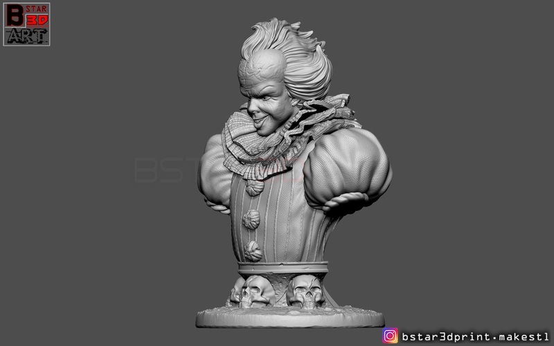 Pennywise  Bust High quality - from IT chapter Two 2019 3D Print 260576