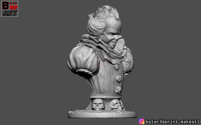 Pennywise  Bust High quality - from IT chapter Two 2019 3D Print 260581
