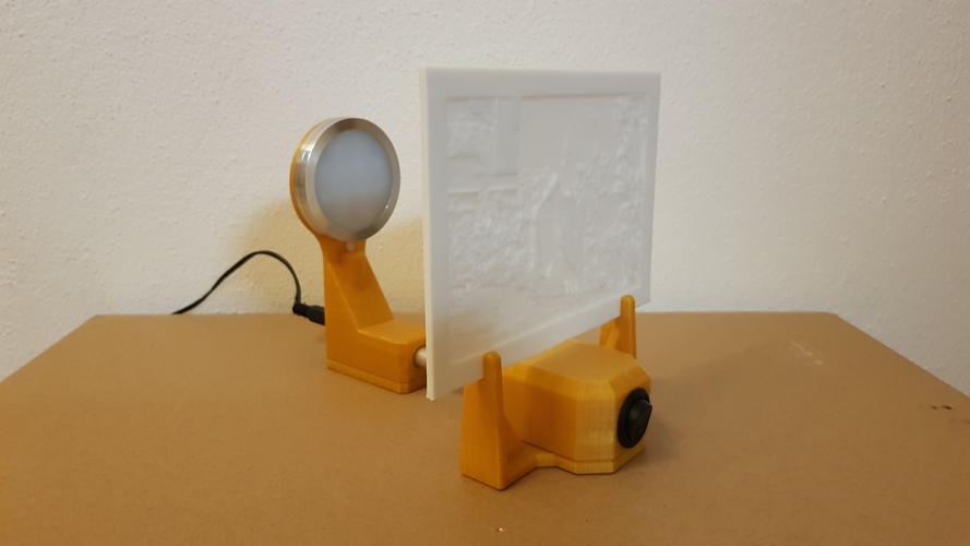 LED-Stand for your own lithophane photo 3D Print 260620