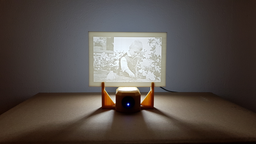 LED-Stand for your own lithophane photo 3D Print 260622