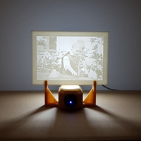 Small LED-Stand for your own lithophane photo 3D Printing 260622
