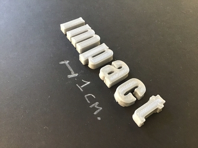 3D Printed IMPACT font lowercase 3D letters STL file by 3dletters ...