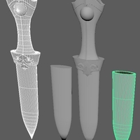 Small Byleth Dagger 3D Printing 260633