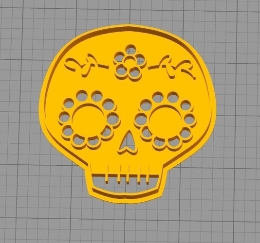 MEXICAN SKULL COOKIE CUTTER