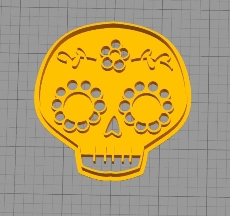 MEXICAN SKULL COOKIE CUTTER