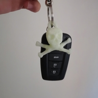 Small jolly roger skull key chain 3D Printing 260730