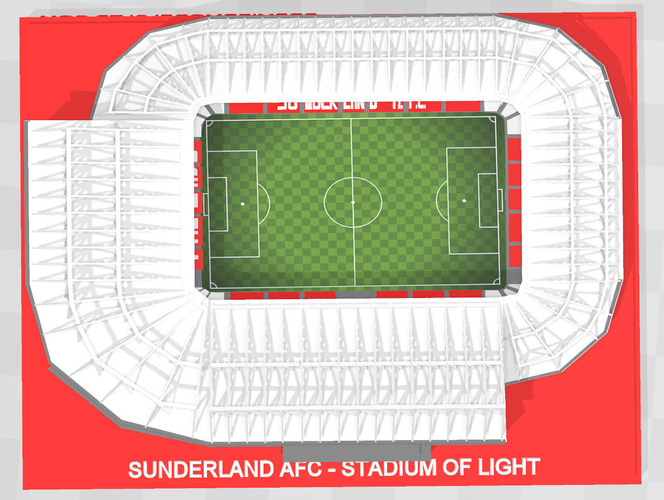 Sunderland AFC - Stadium of Light 3D Print 260860