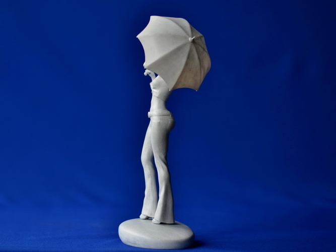 Girl with an umbrella 3D Print 260937