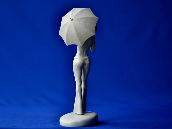 Girl with an umbrella 3D Print 260938