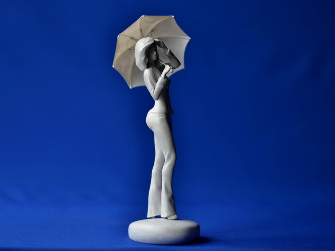 Girl with an umbrella 3D Print 260939