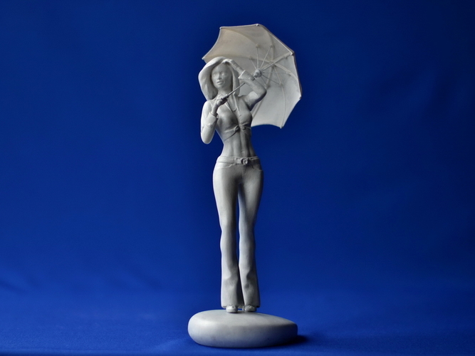 Girl with an umbrella 3D Print 260940