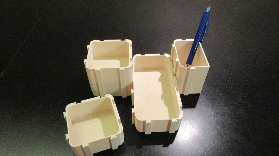 Connect and stackable box system 3D Print 261018