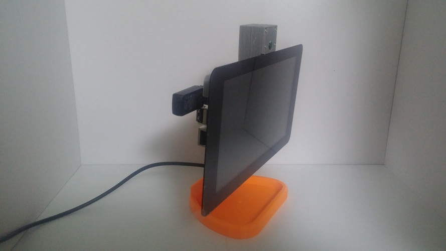 PiMac - Raspberry Pi 7 Inch Touch Screen Stand (with Camera) 3D Print 261089