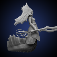 Dota 2 Fanart Naga Siren 3D print model - Thumbnail 4