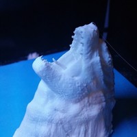 Small Godzilla Head Wall Mount ((Updated)) 3D Printing 26117