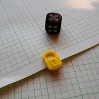 Small Too Many Bones - Trove Tracker - Padlock Paperclip 3D Printing 261191