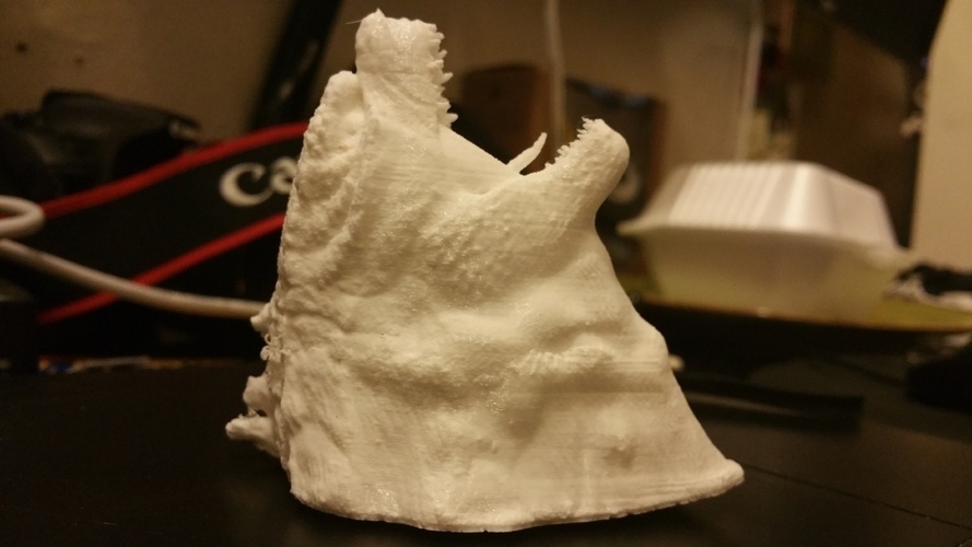 Godzilla Head Wall Mount ((Updated)) 3D Print 26120